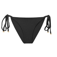 Load image into Gallery viewer, Product Front: Rio De Sol Bottom Bottom Malibu-Black Cheeky-Tie