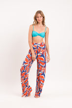 Load image into Gallery viewer, Image 09: Rio De Sol Beach Trousers Leaves Wide Pants