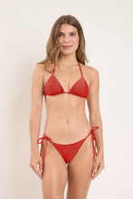 Load image into Gallery viewer, Model Front: Rio De Sol Top Top Shimmer-Liquor Tri-Inv