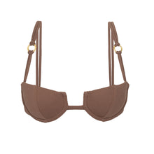 Load image into Gallery viewer, Product Front: Rio De Sol Top Top Sand-Cappuccino Juliette-Aya