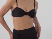 Load and play video in Gallery viewer, Video: Rio De Sol Beach Skirt Black Mini Skirt Ruched