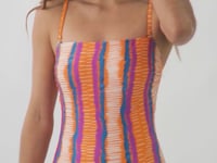 Load and play video in Gallery viewer, Video: Rio De Sol One-Piece Stripes Cleo