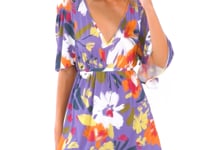 Load and play video in Gallery viewer, Video: Rio De Sol Mini Dress Garden-Flower Mini Dress