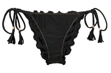 Load image into Gallery viewer, Product Front: Rio De Sol Bottom Bottom Shimmer-Black Frufru