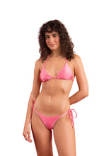 Load image into Gallery viewer, Model Front: Rio De Sol Bottom Bottom Shimmer-Confetti Cheeky-Tie