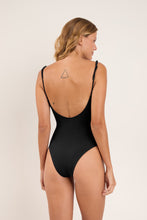 Load image into Gallery viewer, Model Back: Rio De Sol One-Piece Touch-Black Tina