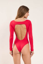 Load image into Gallery viewer, Model Back: Wednesday In Hawaii By Rio De Sol One-Piece Hibiscus Surf