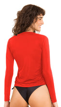 Load image into Gallery viewer, Image 06: Rio De Sol Top Rouge Rash-Guard
