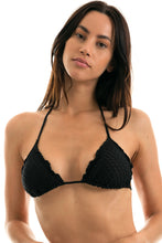 Load image into Gallery viewer, Gallery: Rio De Sol Top Top Kiwanda Preto Frufru

