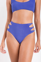 Load image into Gallery viewer, Image 06: Rio De Sol Bottom Bottom Malibu-Indigo Highwaist-Spin
