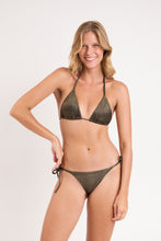 Load image into Gallery viewer, Model Front: Rio De Sol Set Set Radiante-Black Tri-Inv Cheeky-Tie
