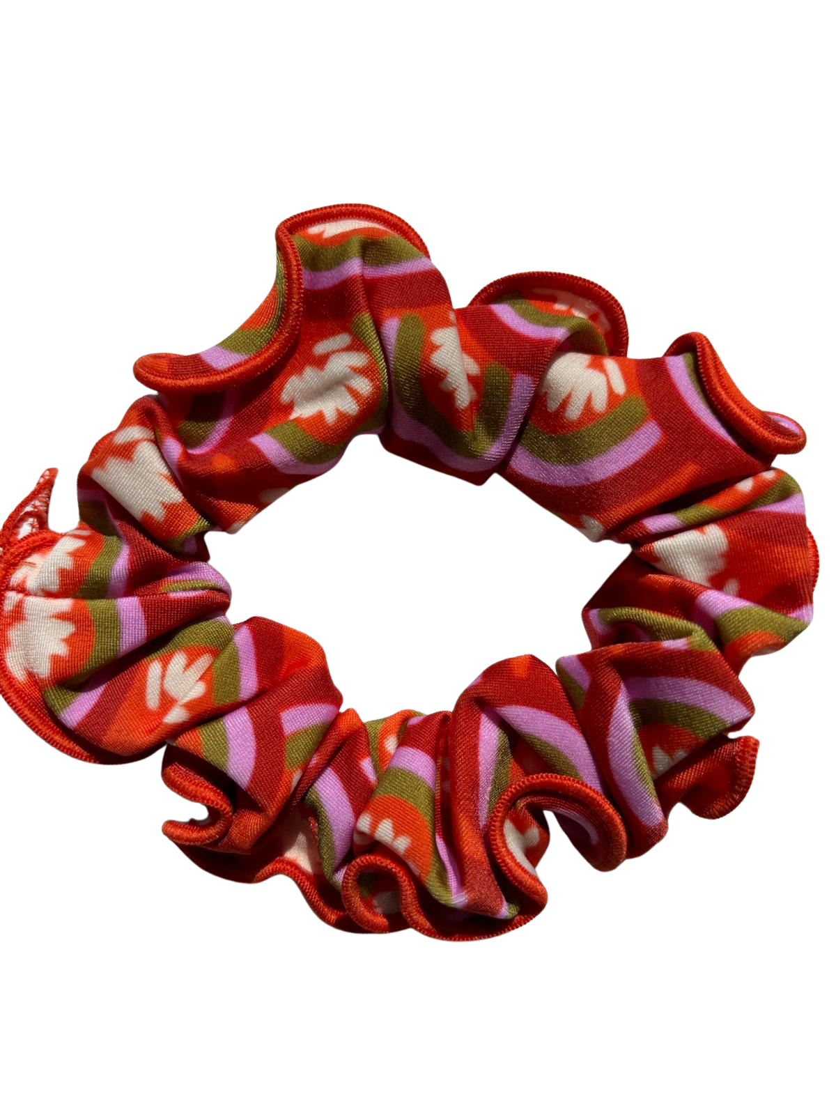Floral-Scales Scrunchie