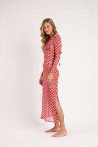 Image 04: Rio De Sol Maxi Dresses Floral-Scales Dress Lucy