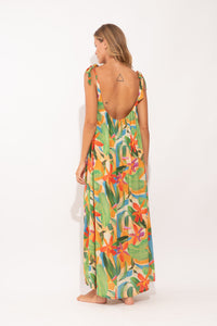 Model Back: Rio De Sol Beach Dresses Tropical Long Dress Chiara