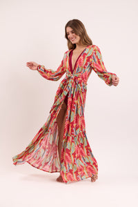 Sea-Bloom Long Dress Verona