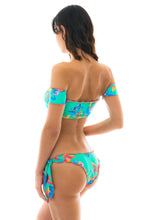 Load image into Gallery viewer, Top Acqua Flora Off Shoulder
