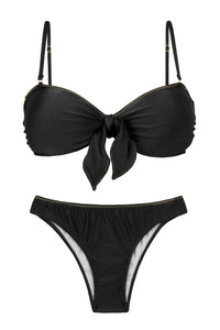 Set Shimmer-Black Bandeau-No Essential